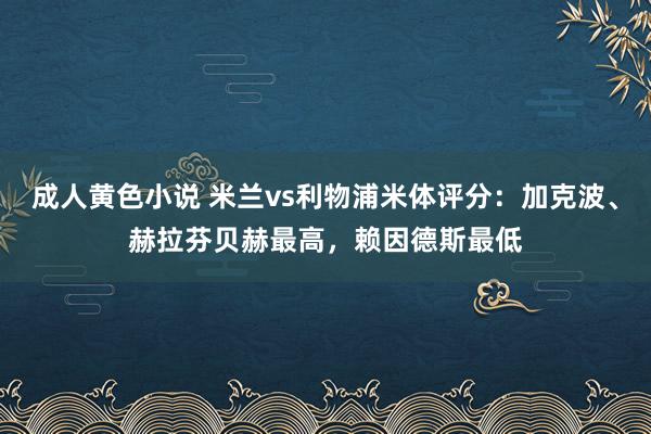 成人黄色小说 米兰vs利物浦米体评分：加克波、赫拉芬贝赫最高，赖因德斯最低