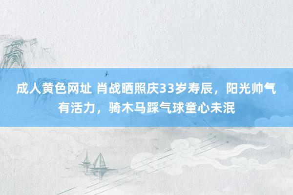 成人黄色网址 肖战晒照庆33岁寿辰，阳光帅气有活力，骑木马踩气球童心未泯