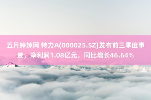 五月婷婷网 特力A(000025.SZ)发布前三季度事迹，净利润1.08亿元，同比增长46.64%