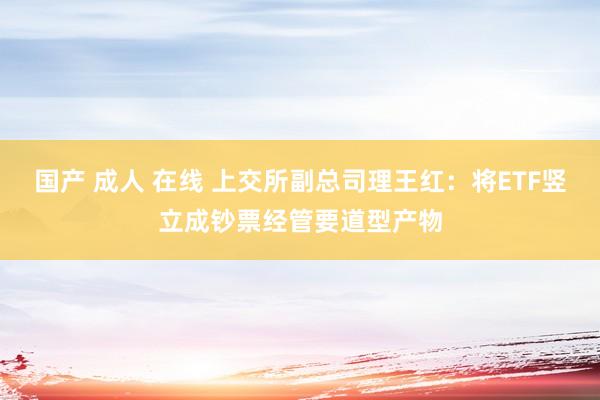 国产 成人 在线 上交所副总司理王红：将ETF竖立成钞票经管要道型产物