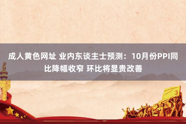 成人黄色网址 业内东谈主士预测：10月份PPI同比降幅收窄 环比将显贵改善