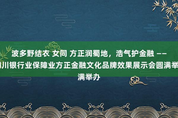 波多野结衣 女同 方正润蜀地，浩气护金融 —— 四川银行业保障业方正金融文化品牌效果展示会圆满举办