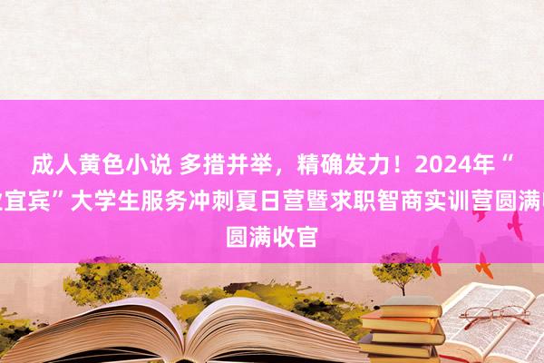 成人黄色小说 多措并举，精确发力！2024年“乐业宜宾”大学生服务冲刺夏日营暨求职智商实训营圆满收官