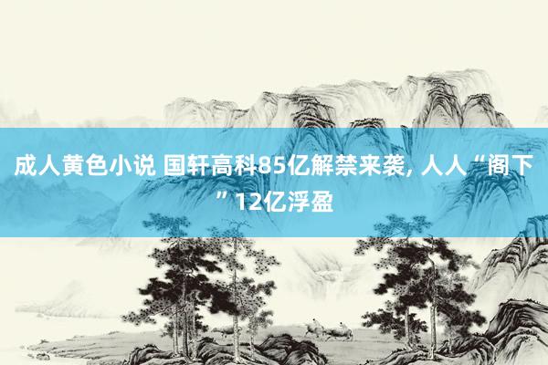 成人黄色小说 国轩高科85亿解禁来袭， 人人“阁下”12亿浮盈