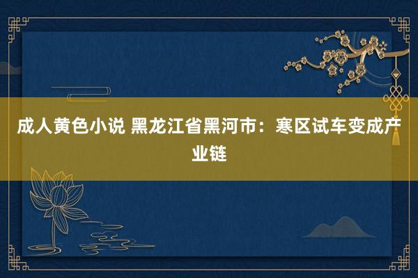 成人黄色小说 黑龙江省黑河市：寒区试车变成产业链