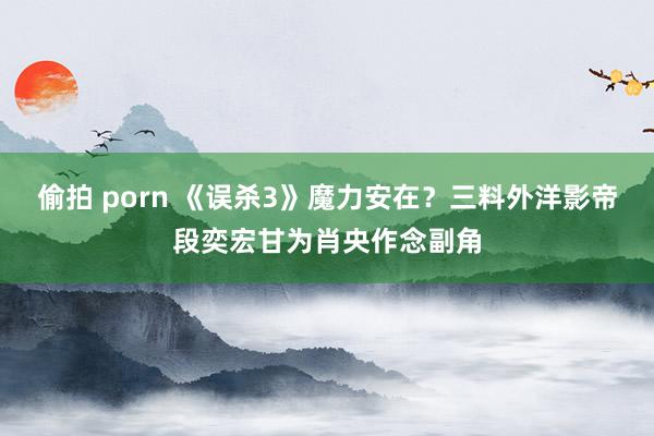 偷拍 porn 《误杀3》魔力安在？三料外洋影帝段奕宏甘为肖央作念副角