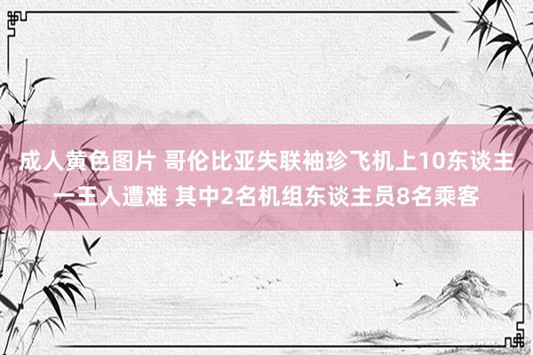 成人黄色图片 哥伦比亚失联袖珍飞机上10东谈主一王人遭难 其中2名机组东谈主员8名乘客