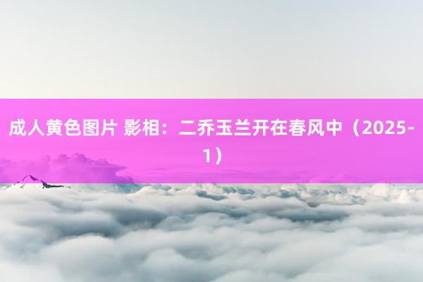 成人黄色图片 影相：二乔玉兰开在春风中（2025-1）